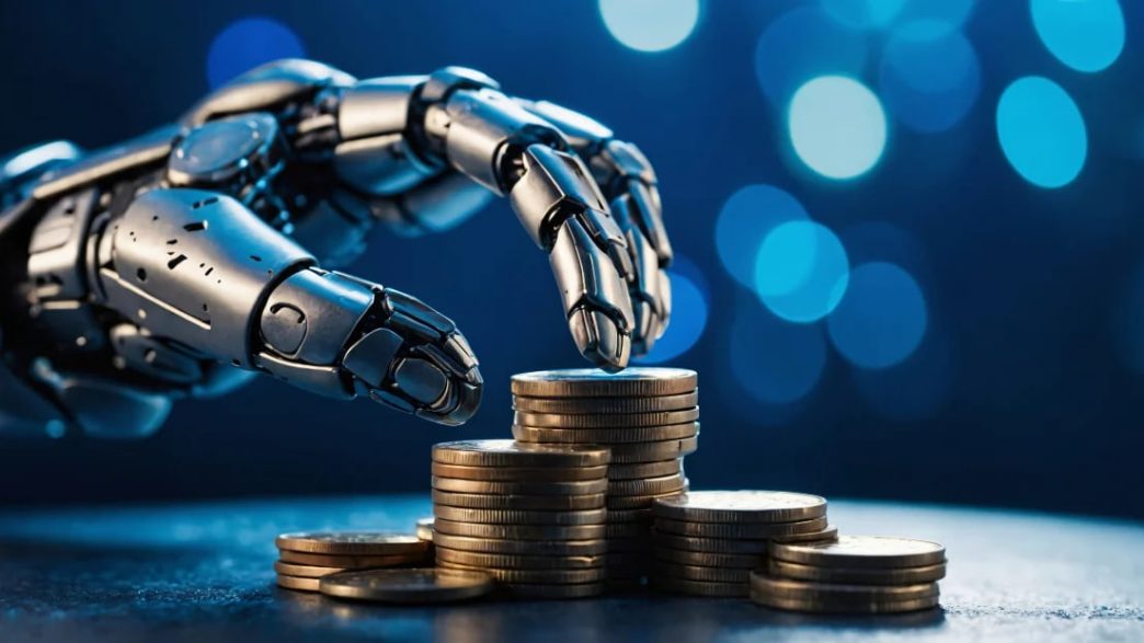 Bozuk paralara dokunan robot eli