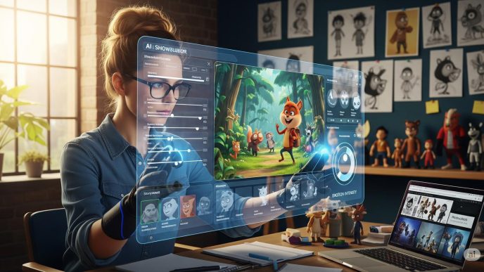 Yapay zeka çizgi film yapma plartformu